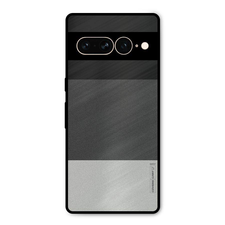 Pastel Black and Grey Metal Back Case for Google Pixel 7 Pro