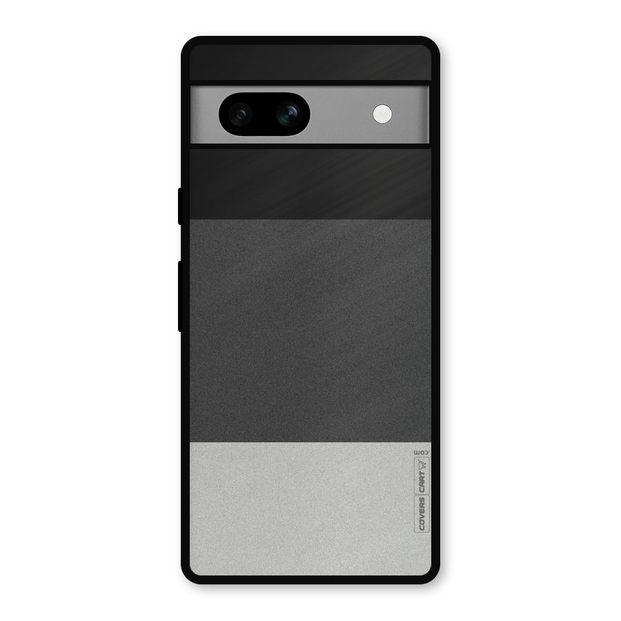 Pastel Black and Grey Metal Back Case for Google Pixel 7a