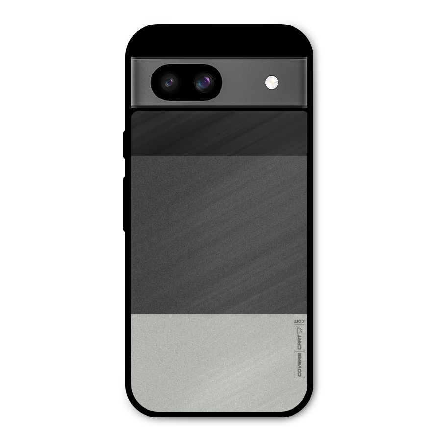 Pastel Black and Grey Metal Back Case for Google Pixel 8a