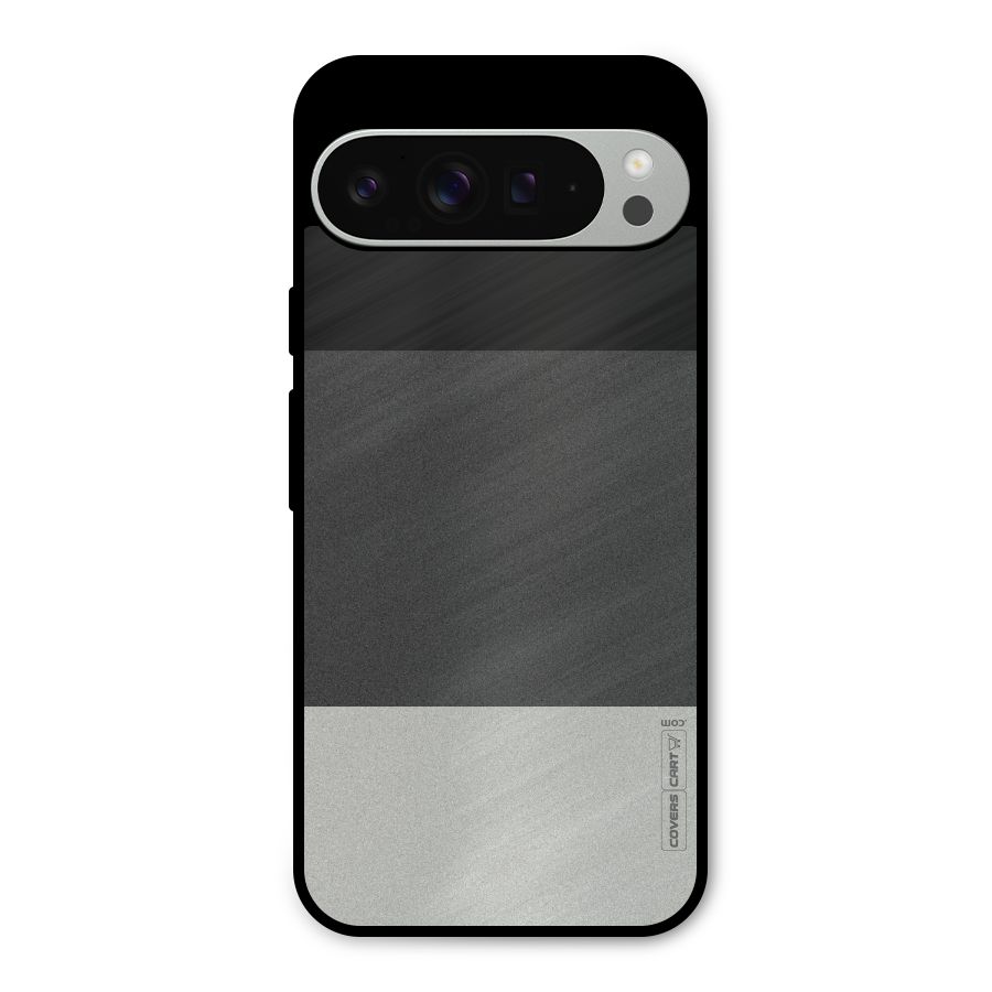 Pastel Black and Grey Metal Back Case for Google Pixel 9 Pro XL