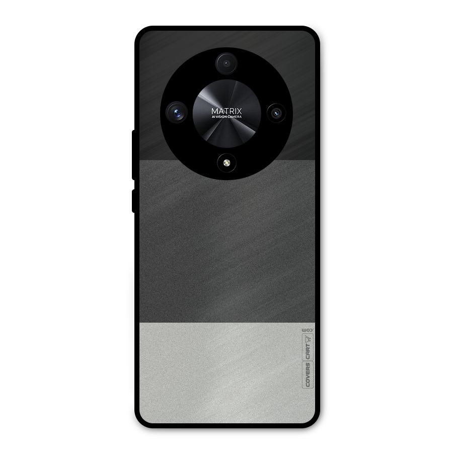 Pastel Black and Grey Metal Back Case for Honor X9b