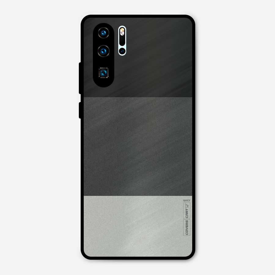 Pastel Black and Grey Metal Back Case for Huawei P30 Pro