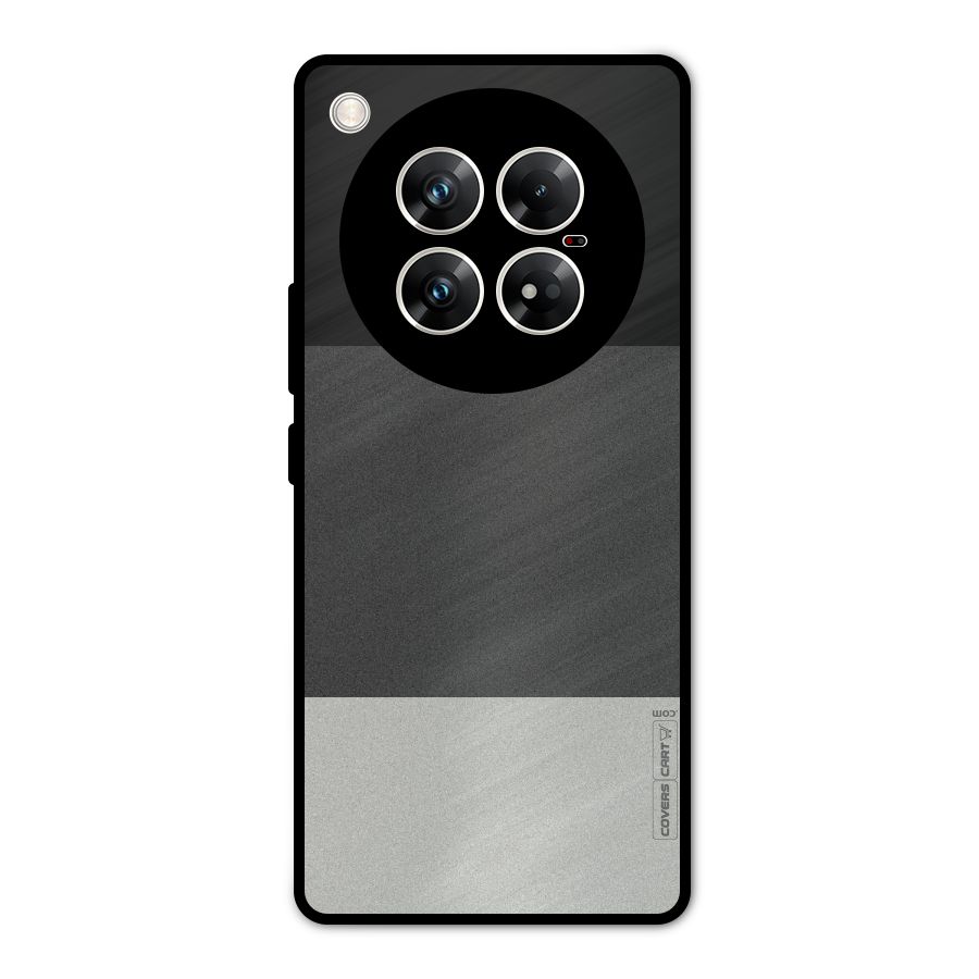 Pastel Black and Grey Metal Back Case for Infinix Zero 40 5G