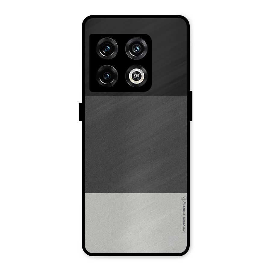 Pastel Black and Grey Metal Back Case for OnePlus 10 Pro 5G