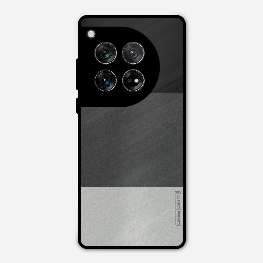 Pastel Black and Grey Metal Back Case for OnePlus 12