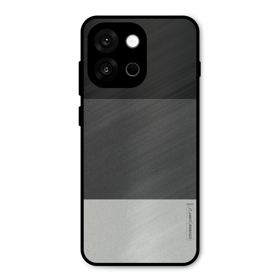 Pastel Black and Grey Metal Back Case for OnePlus 13s