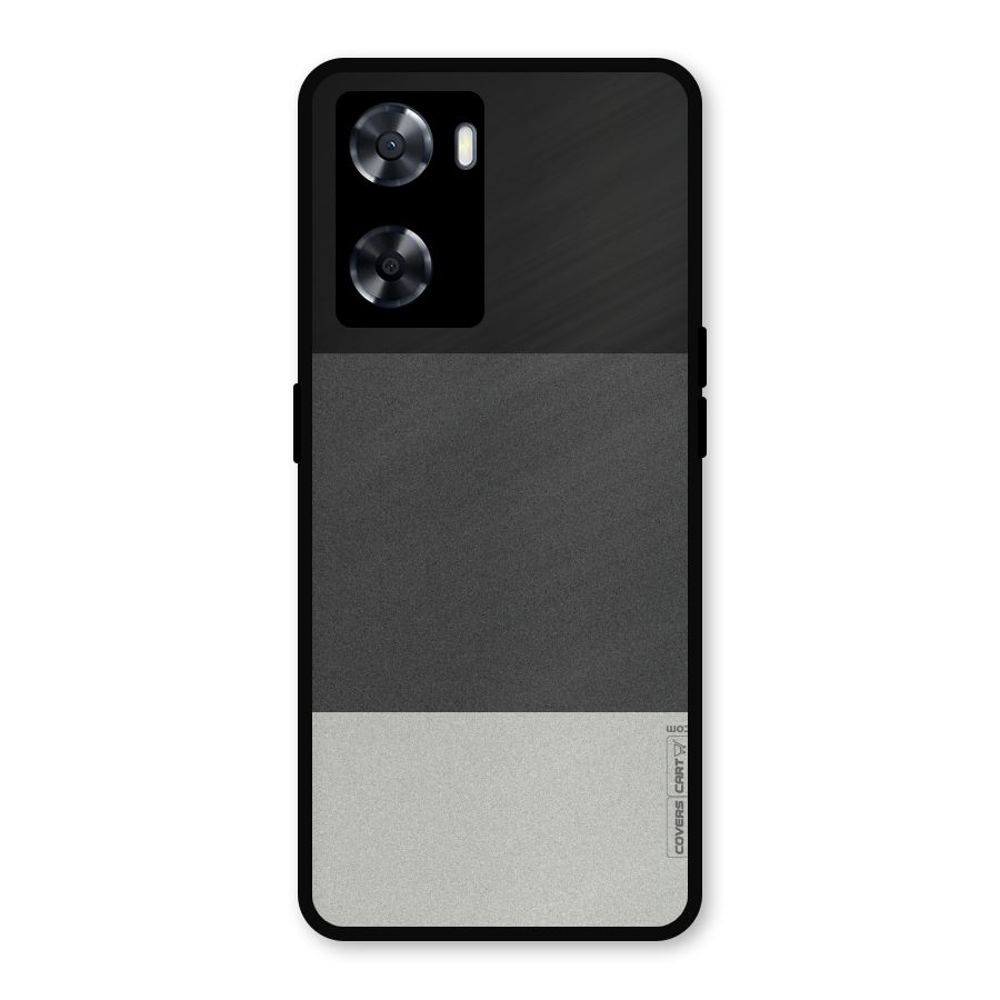 Pastel Black and Grey Metal Back Case for OnePlus Nord N20 SE
