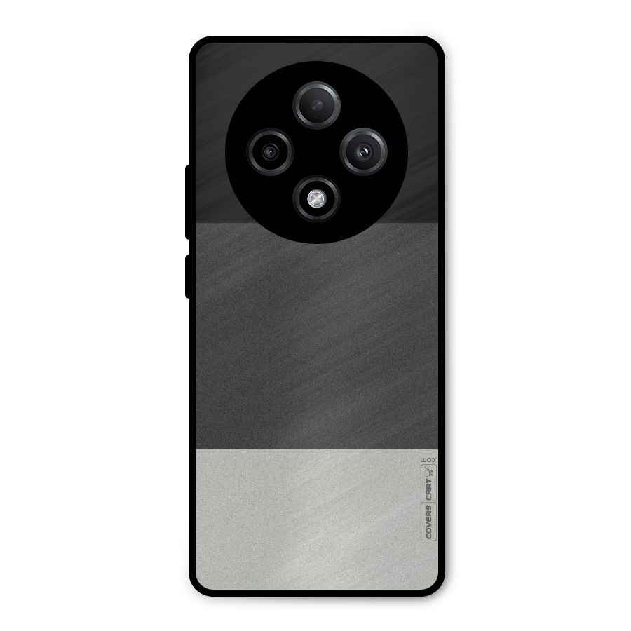 Pastel Black and Grey Metal Back Case for Oppo F27 Pro Plus