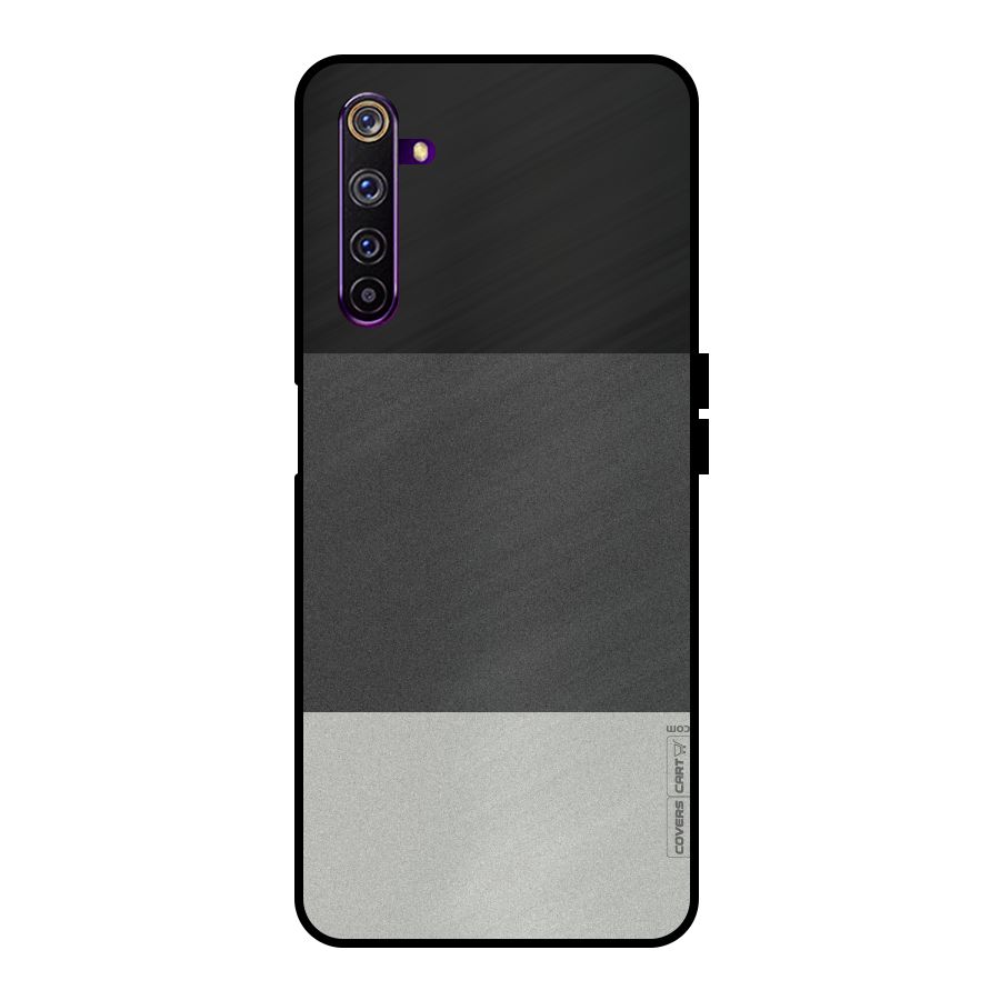 Pastel Black and Grey Metal Back Case for Realme 6 Pro