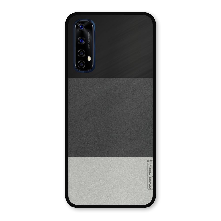 Pastel Black and Grey Metal Back Case for Realme 7