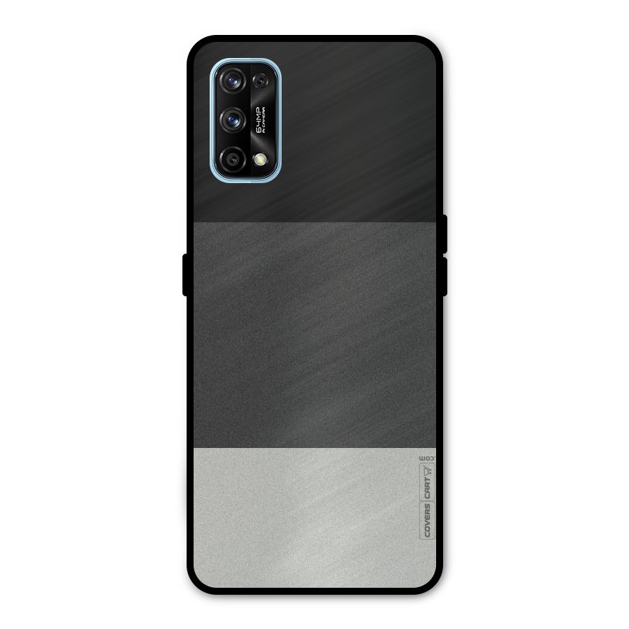 Pastel Black and Grey Metal Back Case for Realme 7 Pro
