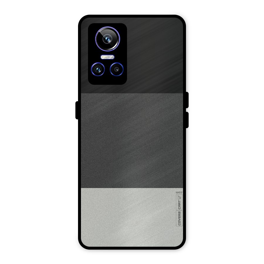 Pastel Black and Grey Metal Back Case for Realme GT Neo 3