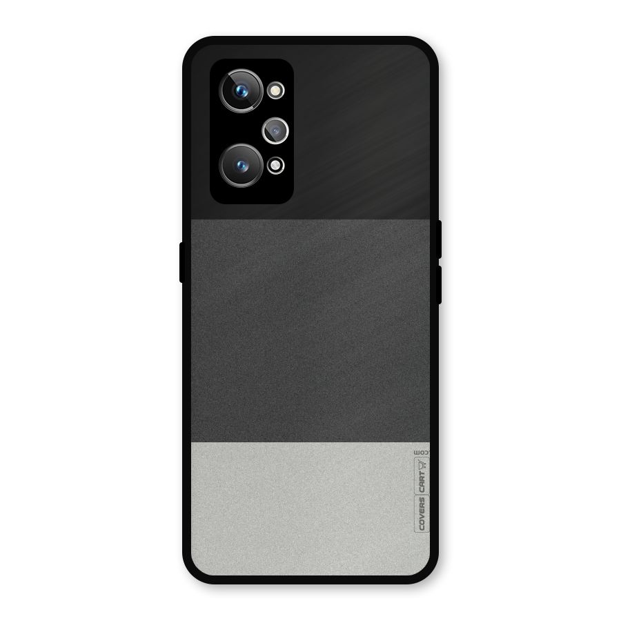 Pastel Black and Grey Metal Back Case for Realme GT Neo 3T