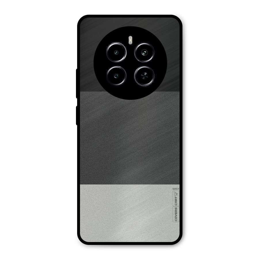 Pastel Black and Grey Metal Back Case for Realme P1