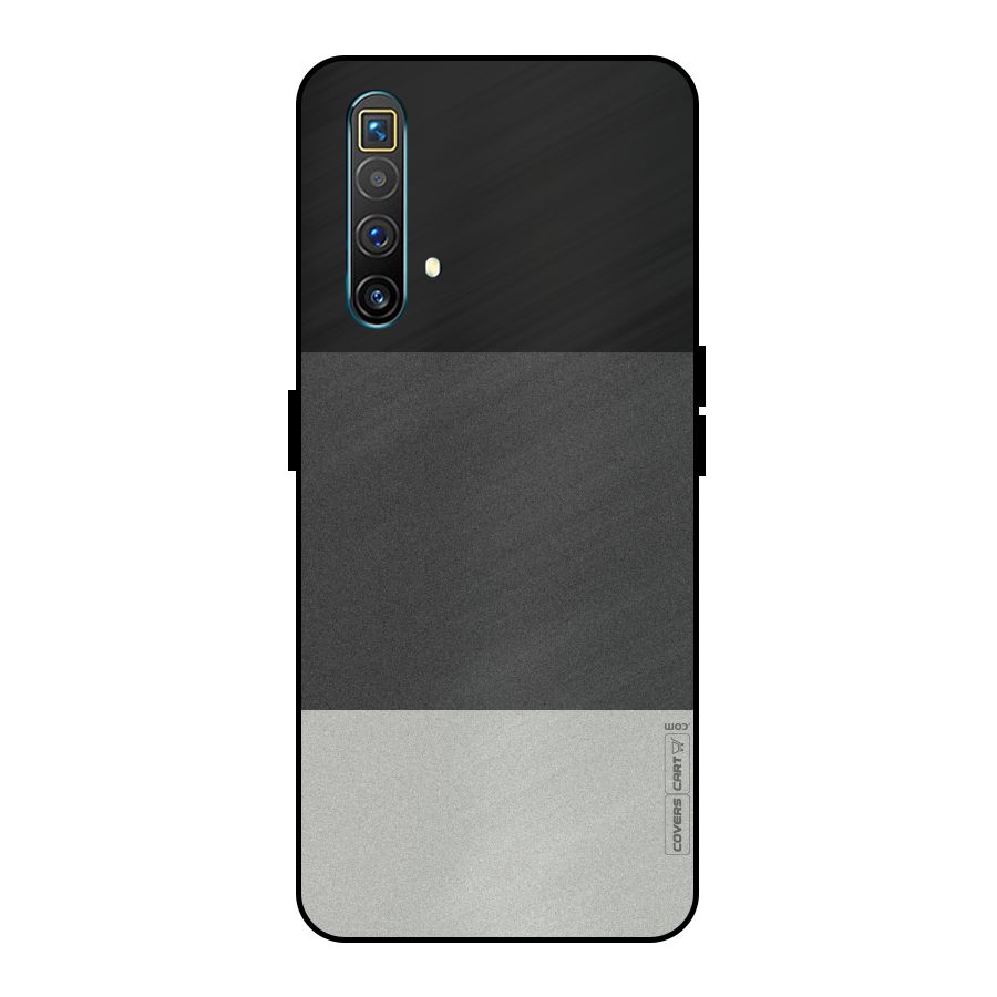 Pastel Black and Grey Metal Back Case for Realme X3 SuperZoom