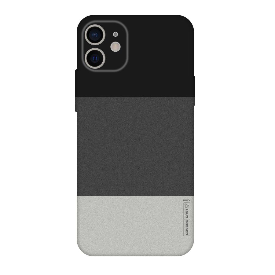 Pastel Black and Grey Original Polycarbonate Back Case for iPhone 11