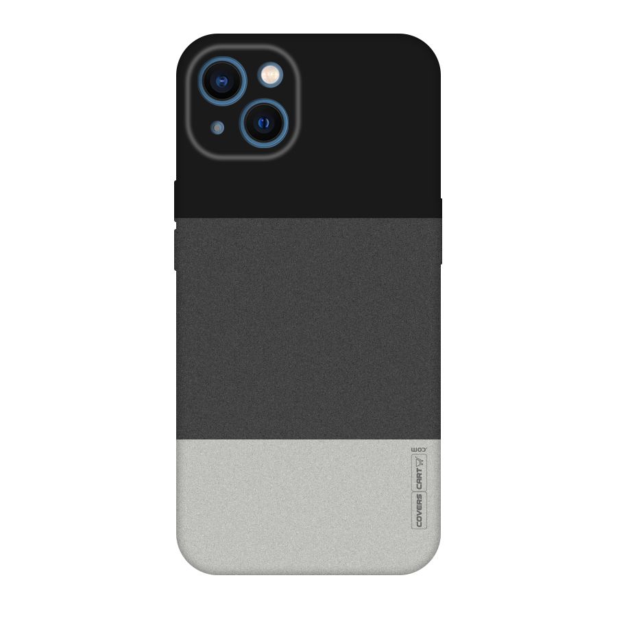 Pastel Black and Grey Original Polycarbonate Back Case for iPhone 13
