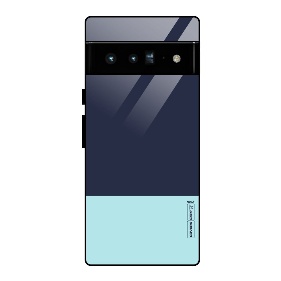 Pastel Blues Glass Back Case for Google Pixel 6 Pro