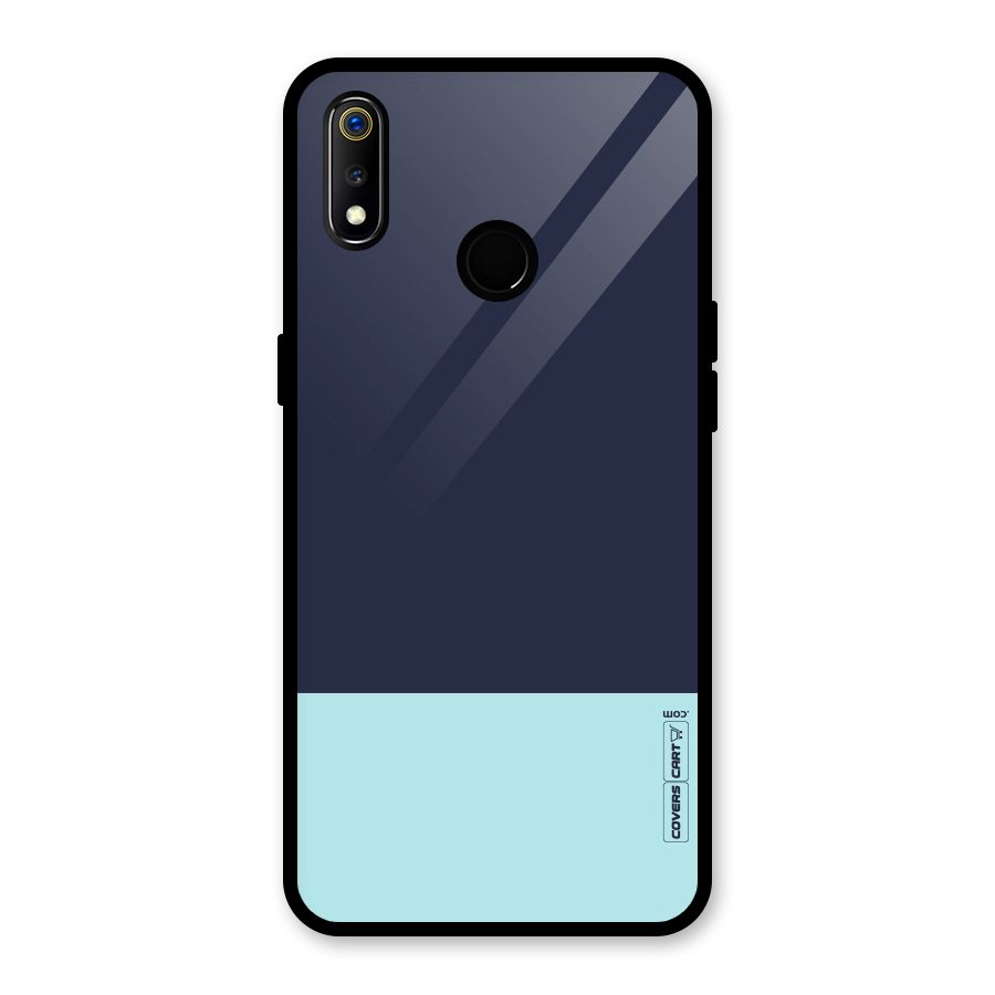 Pastel Blues Glass Back Case for Realme 3