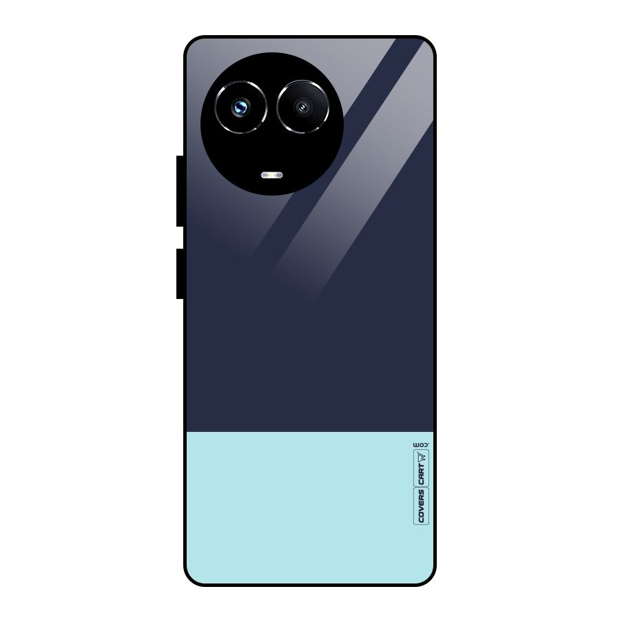 Pastel Blues Glass Back Case for Realme Narzo 60X
