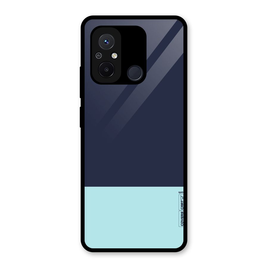 Pastel Blues Glass Back Case for Redmi 12C
