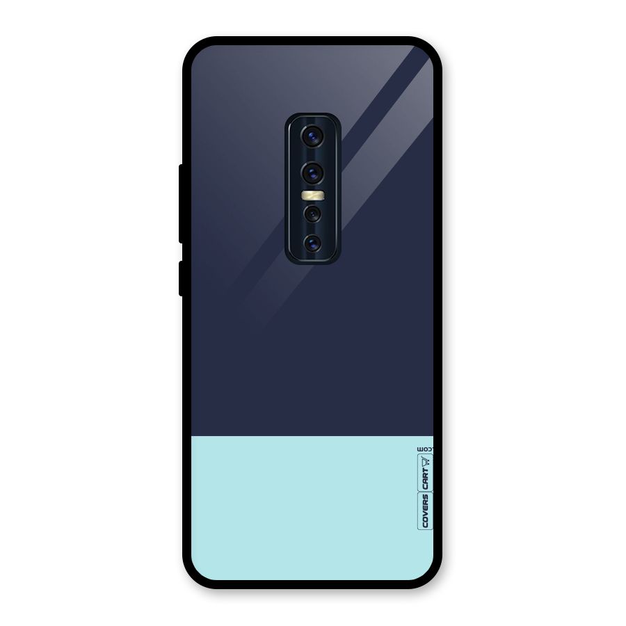 Pastel Blues Glass Back Case for Vivo V17 Pro