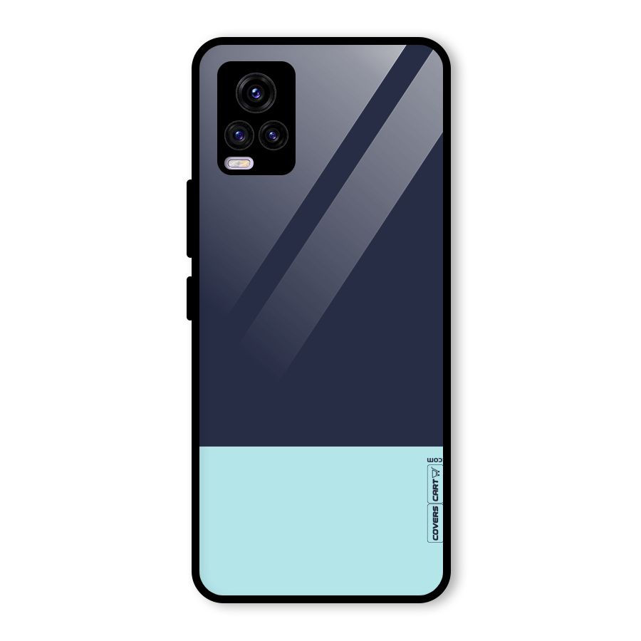 Pastel Blues Glass Back Case for Vivo V20 2021