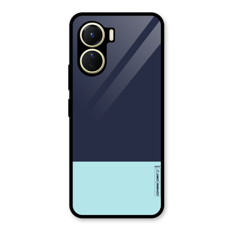 Pastel Blues Glass Back Case for Vivo Y16