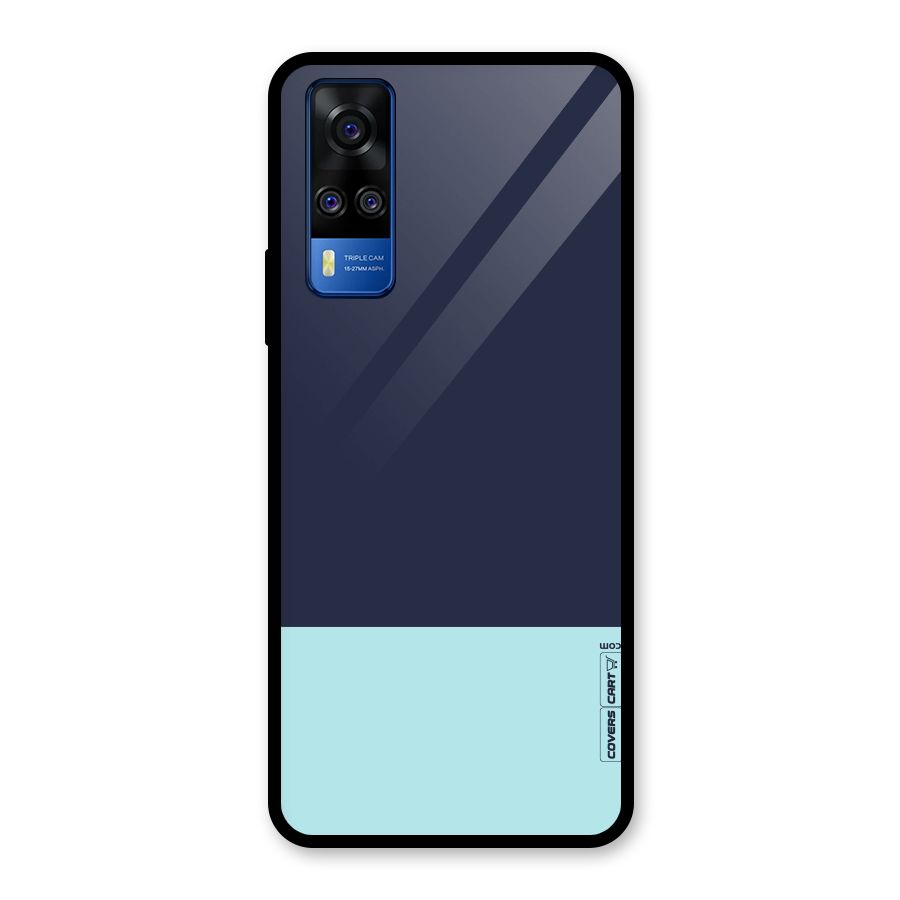Pastel Blues Glass Back Case for Vivo Y31