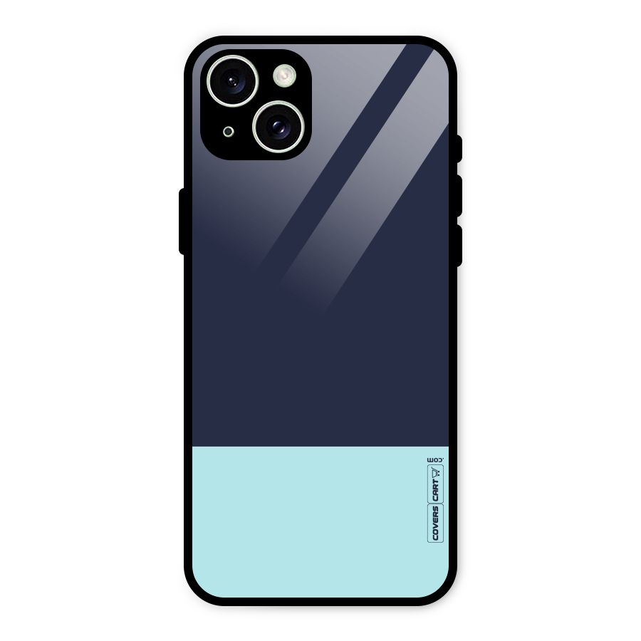 Pastel Blues Glass Back Case for iPhone 15 Plus