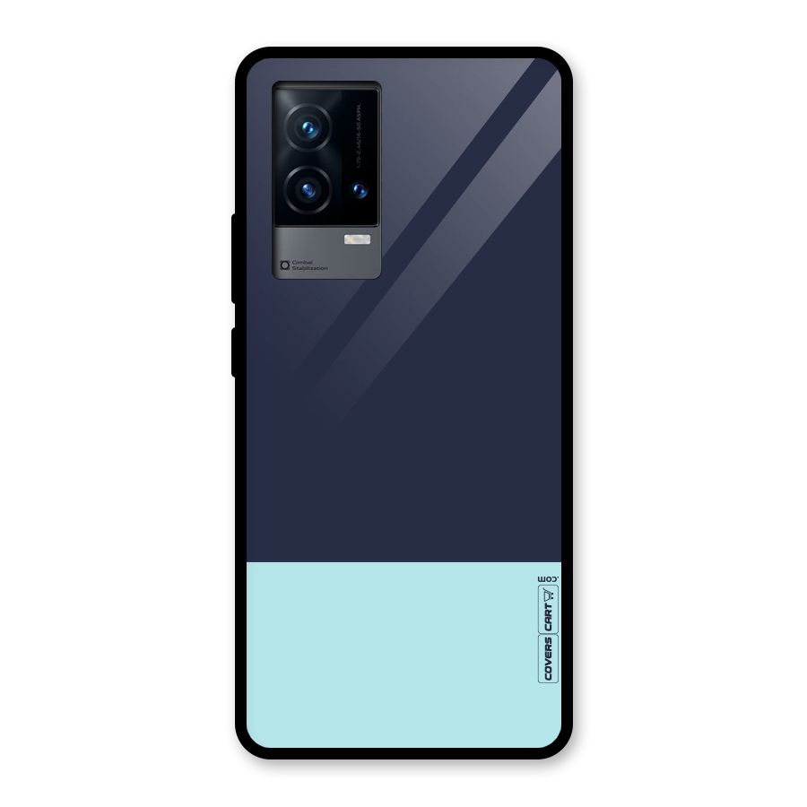 Pastel Blues Glass Back Case for iQOO 9 5G