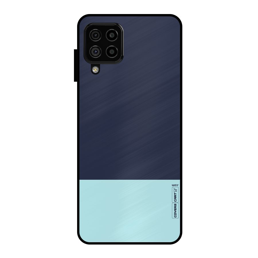 Pastel Blues Metal Back Case for Galaxy A22 4G