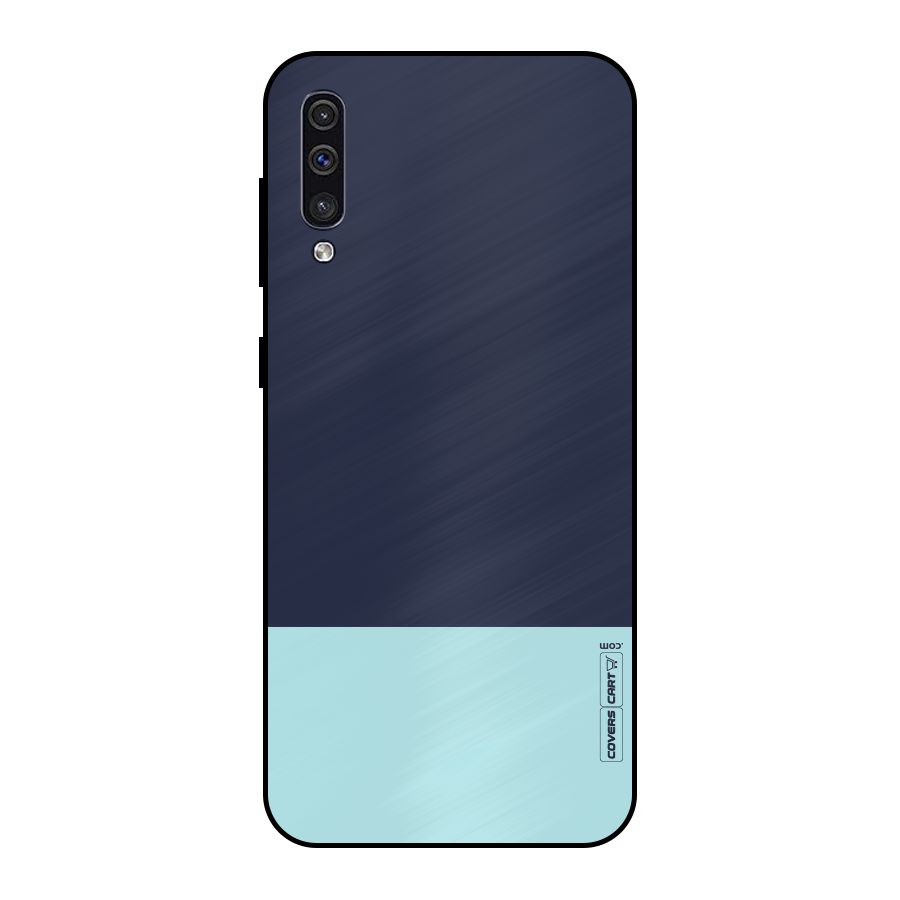 Pastel Blues Metal Back Case for Galaxy A30s
