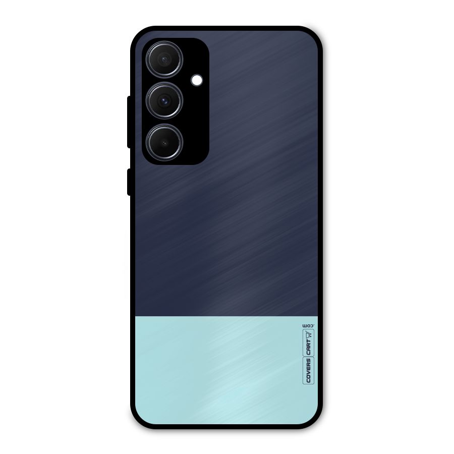 Pastel Blues Metal Back Case for Galaxy A35