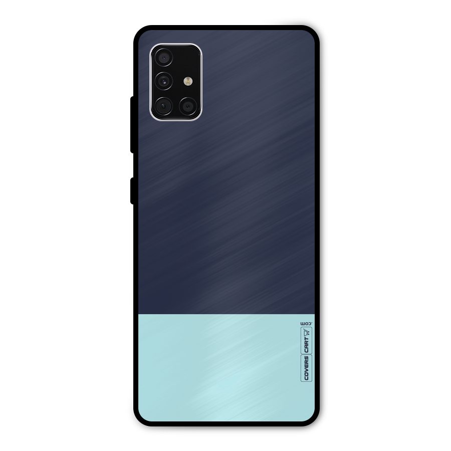 Pastel Blues Metal Back Case for Galaxy A51