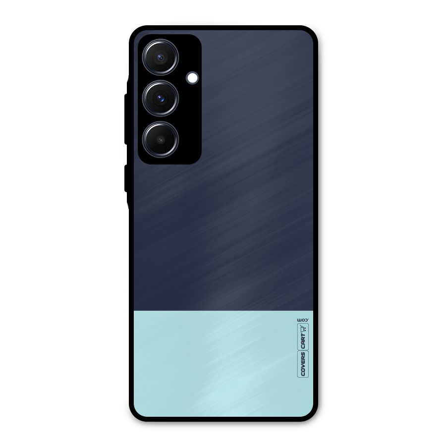 Pastel Blues Metal Back Case for Galaxy A55