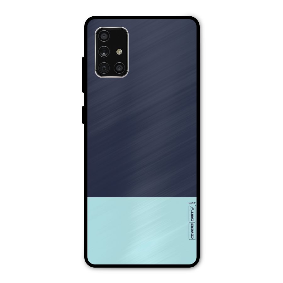 Pastel Blues Metal Back Case for Galaxy A71
