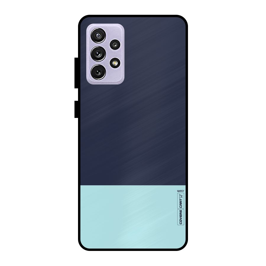 Pastel Blues Metal Back Case for Galaxy A72