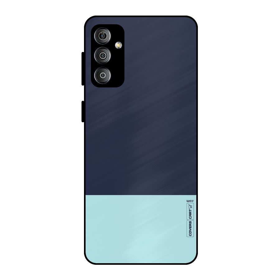 Pastel Blues Metal Back Case for Galaxy F23