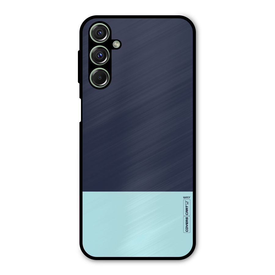 Pastel Blues Metal Back Case for Galaxy F34