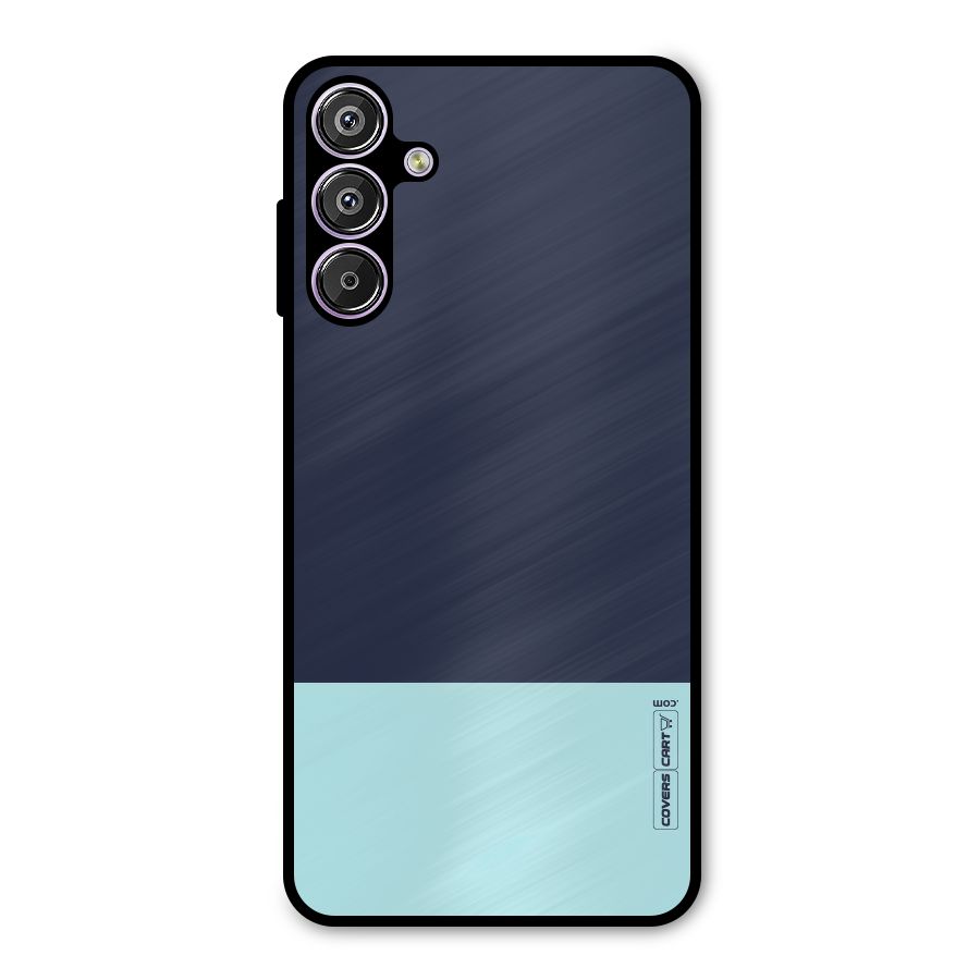 Pastel Blues Metal Back Case for Galaxy M15