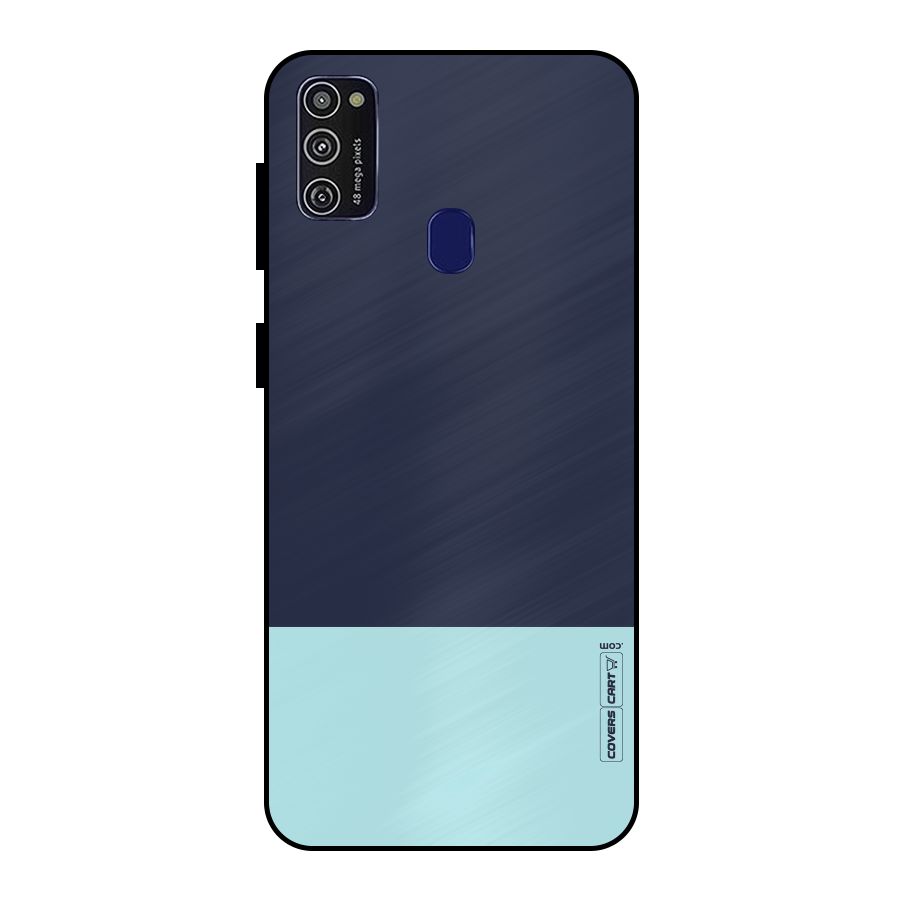 Pastel Blues Metal Back Case for Galaxy M30s