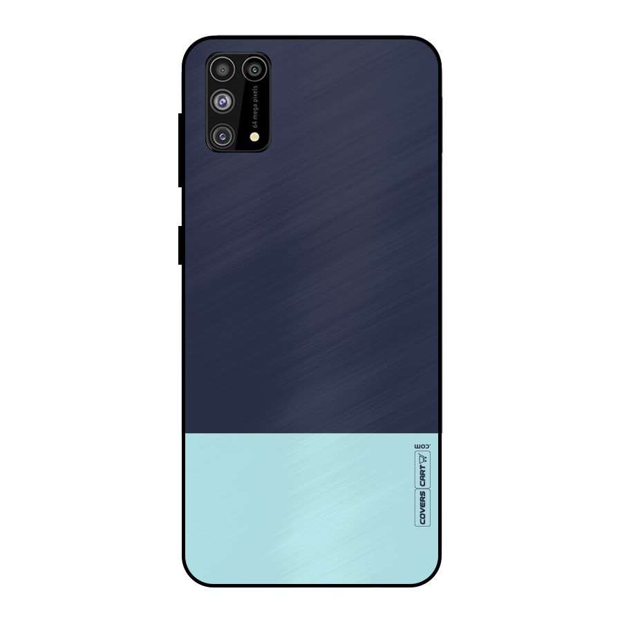 Pastel Blues Metal Back Case for Galaxy M31