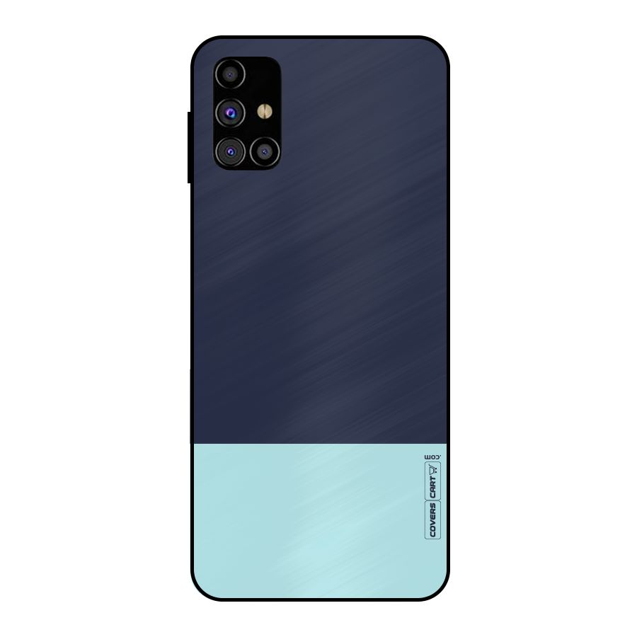 Pastel Blues Metal Back Case for Galaxy M31s