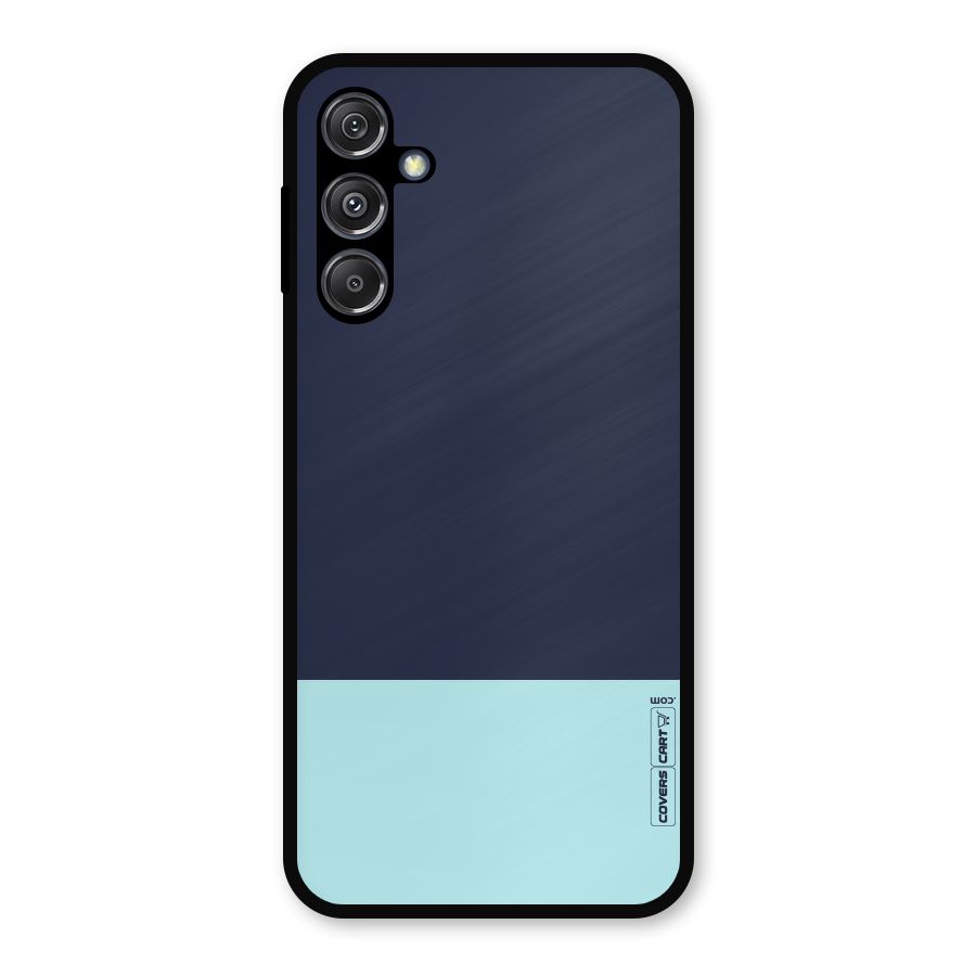 Pastel Blues Metal Back Case for Galaxy M34 5G