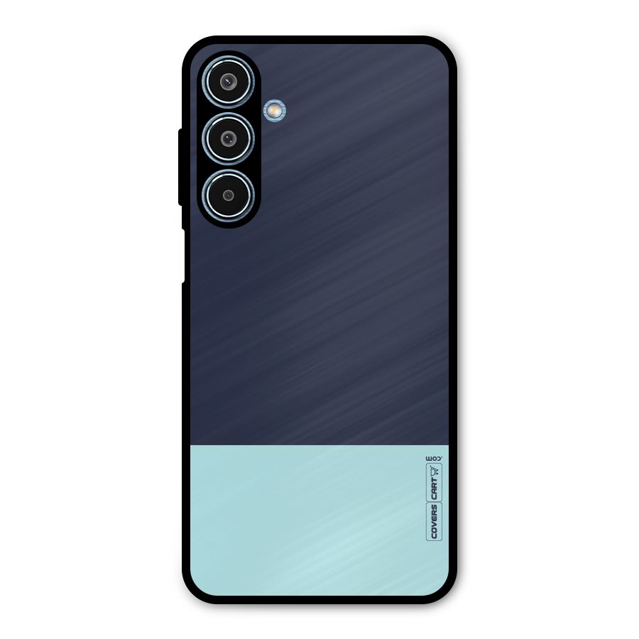 Pastel Blues Metal Back Case for Galaxy M35