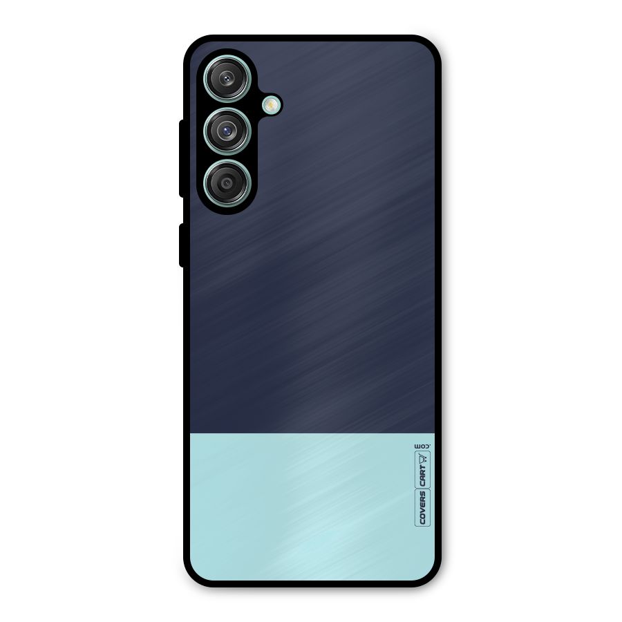 Pastel Blues Metal Back Case for Galaxy M55 5G