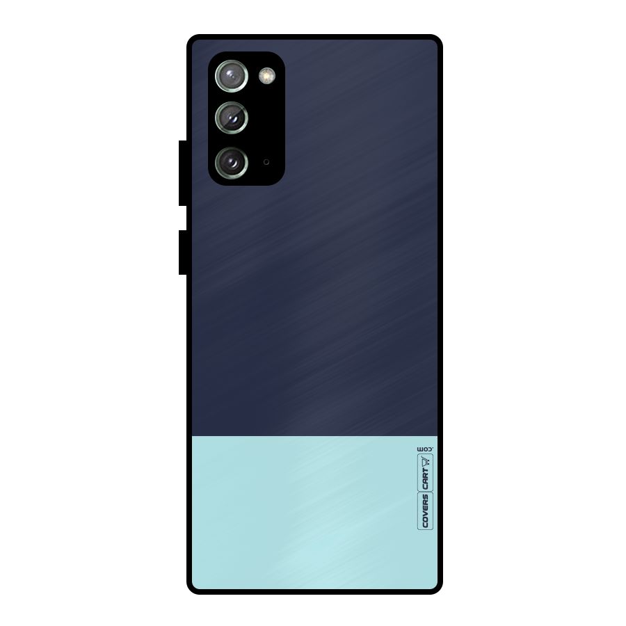 Pastel Blues Metal Back Case for Galaxy Note 20