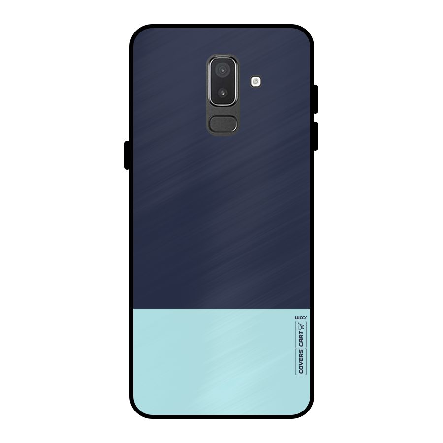 Pastel Blues Metal Back Case for Galaxy On8 (2018)