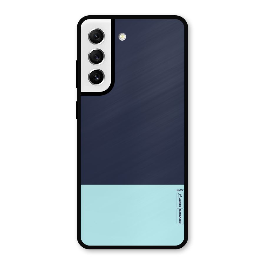Pastel Blues Metal Back Case for Galaxy S21 FE 5G
